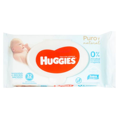 Toalla Huggies Humeda Natural Care - 32unidades