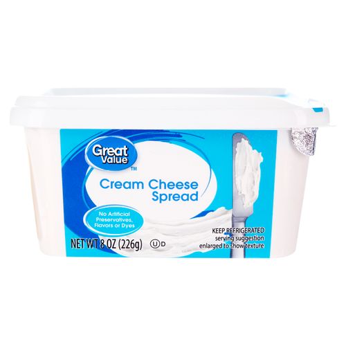 Queso Crema Great Value Regular - 227gr