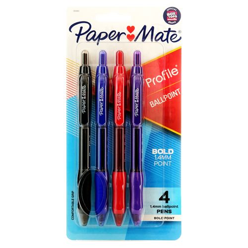 Boligrafo Profile Paper Mate 4 Basicos