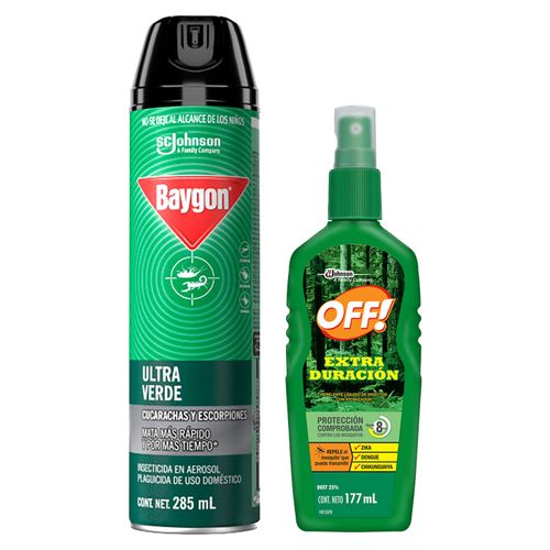Repelente Off177Ml Y Baygon Verde285Ml