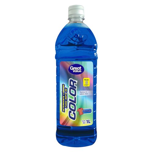 Detergente liquido Great Value para ropa color  -1000ml