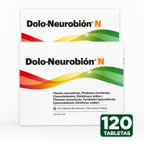Tabletas Recubiertas Dolo-Neurobión N  120 Unidades  -Precio indicado por Unidad-
