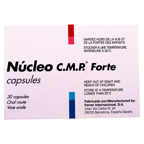 Capsulas De Nucleo C.M.P Forte -30 Unidades  -Precio indicado por Unidad-
