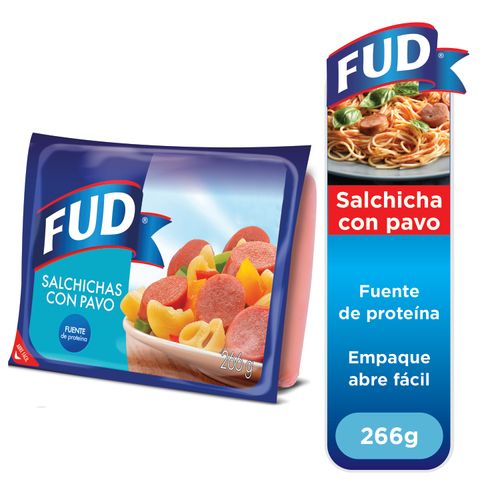 Salchicha Con Pavo Fud, Fuente De Proteína - 266g