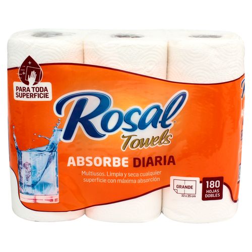 3Pack Papel Rosal Toalla 60H