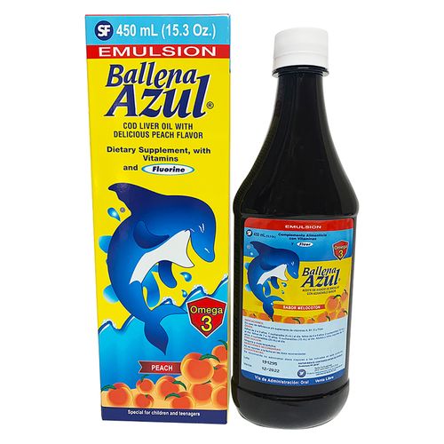 Suplemento Santa Fe Ballena Azul Melocotón Emulsión - 450 ml
