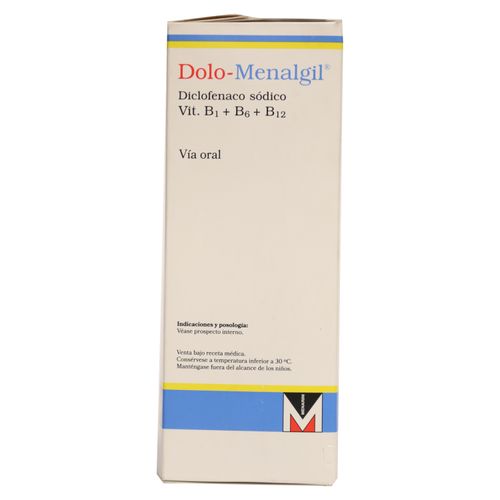 S-Dolo Menarini Menalgil 120 Tabletas  -Precio indicado por Unidad-