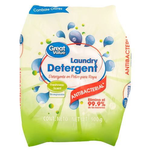 Detergente en polvo Great Value antibacterial - 900 g