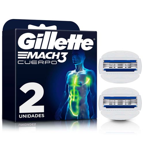 Repuestos Para Afeitar El Cuerpo Gillette Mach3 - 2Uds