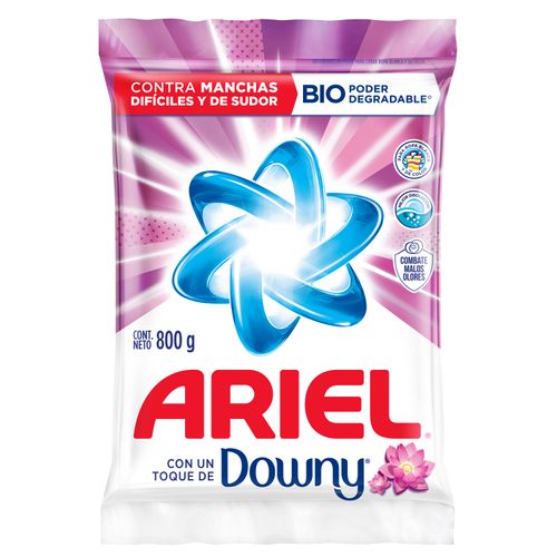 Detergente En Polvo Ariel Con Un Toque De Downy  800 g