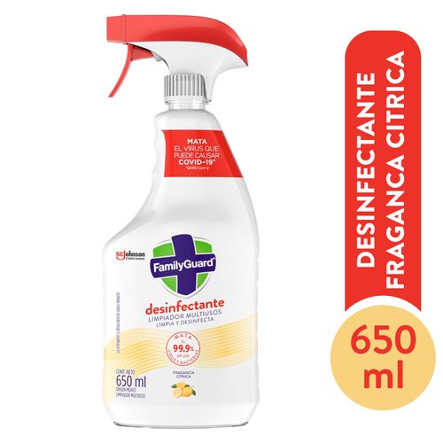 Desinfectante Limpiador Family Guard Citrus Multisuperficies - 650ml