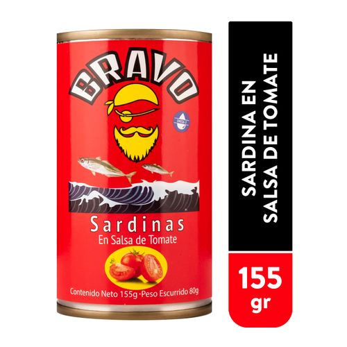 Sardina Bravo En Salsa De Tomate - 155gr