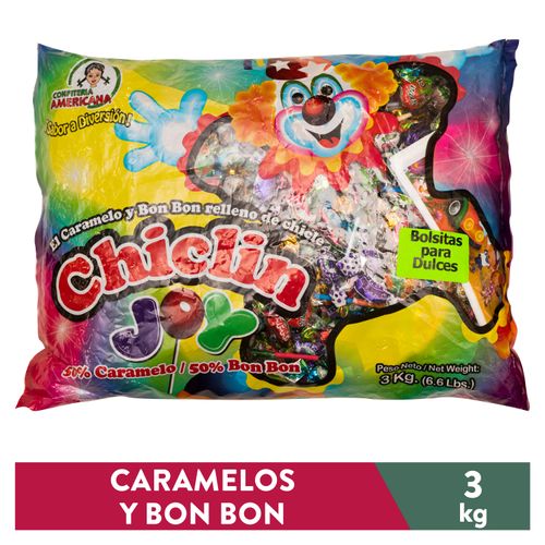 Caramelo Chiclin Surtido - 3000 g
