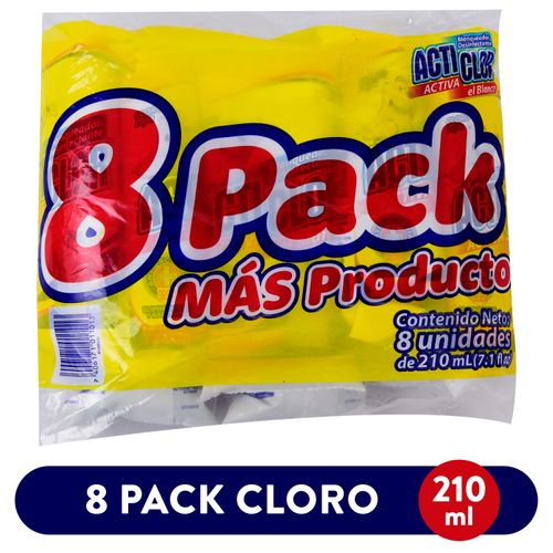 Cloro Acticolor, populino 8 pack -210ml