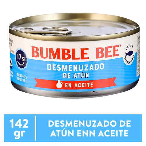 Atún Bumble Bee desmenuzado en aceite vegetales - 142 g