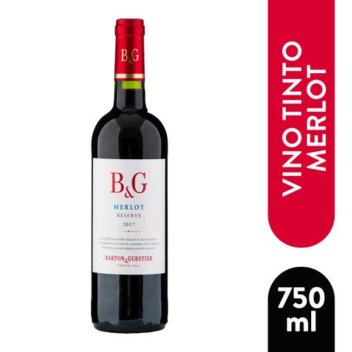 Vino Tinto Barton Y Guestier Merlot - 750ml