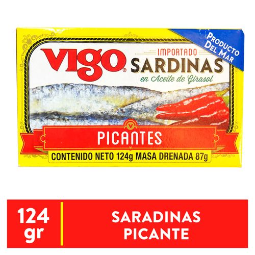 Sardinas Vigo En Aceite  Y Girasol Pican