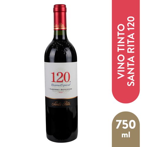 Vino Tinto 120 Santa Rita Cabernet Sauvignon - 750 ml