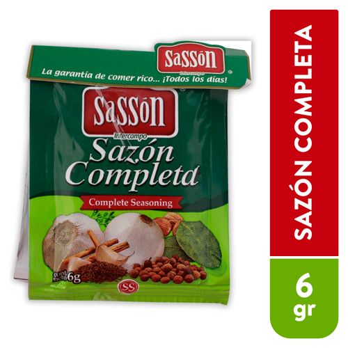 Sazon Sasson Completa Sobre 6 Pack - 36 g