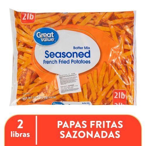 Papa  Great Value Para Freir  Sazonada Pequeño - 907gr