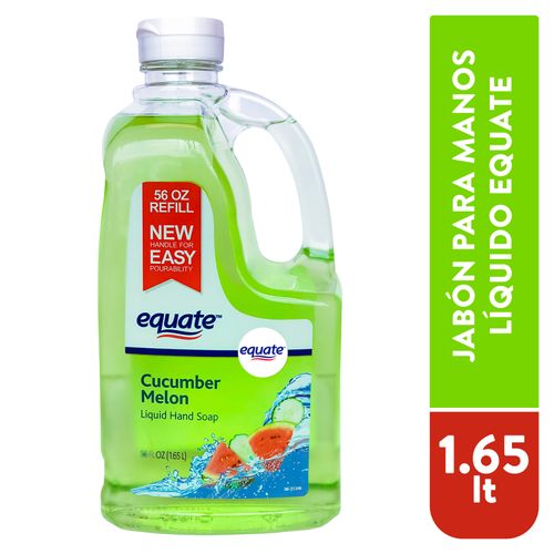 Jabón Equate Liquido Cucumber Melom Repuesto - 1.65Lt