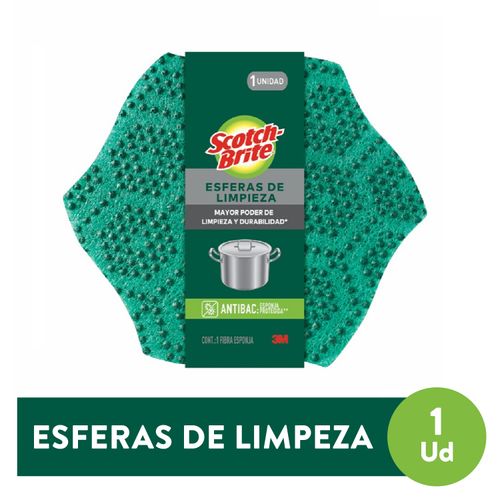 ESPONJA SCOTCH BRITE ESFERAS DE LIMPIEZA - 1Ud