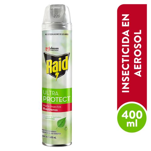 Insecticida Raid Protect Mata Rastreros 400ml