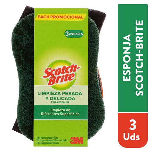 Esponja Scotch Brite On Pack Surtida - 3Uds