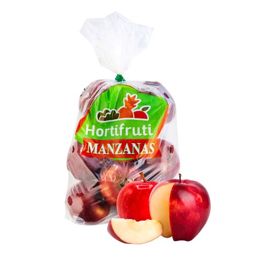 Manzana Hortifruti Roja Bolsa - 8 Unidades