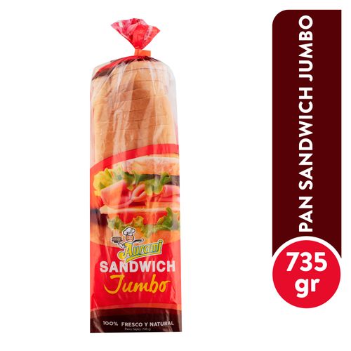 Pan Aurami para Sándwich Jumbo - 735 g