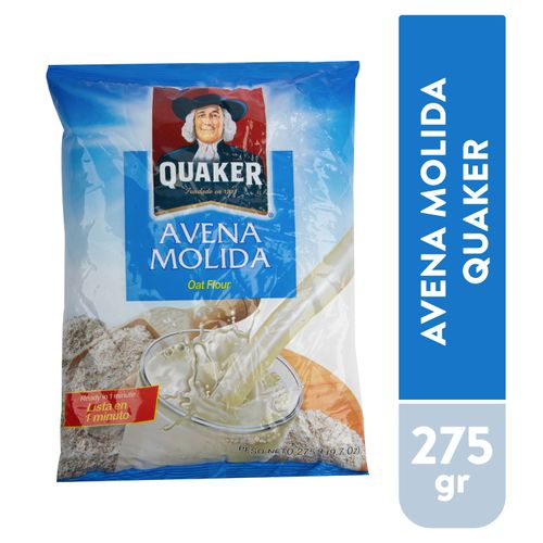 Avena Quaker molida en bolsa - 275 g