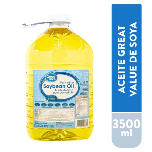 Aceite Great Value Soya - 3500ml