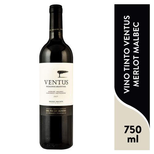 Vino Tinto Ventus Merlot Malbec- 750ml