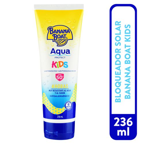 Protector solar Banana Boat aqua protect kids FPS 50 - 236 ml