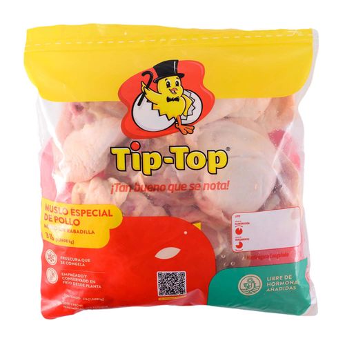 Muslo de Pollo Congelado Tip Top - 3 lb