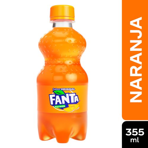 Gaseosa Fanta naranja regular - 355 ml