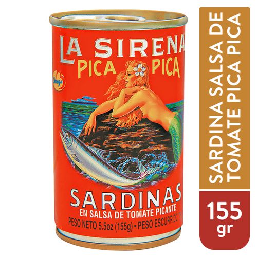 Sardina La Sirenita Pica Pica En Salsa Picante - 155gr