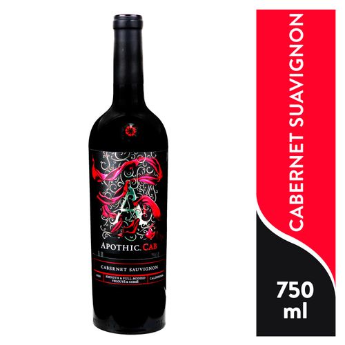 Vino tinto  Apothic cabernet sauvignon - 750 ml