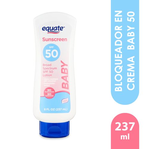 Protector solar Equate baby lotion FPS 50 - 237 ml