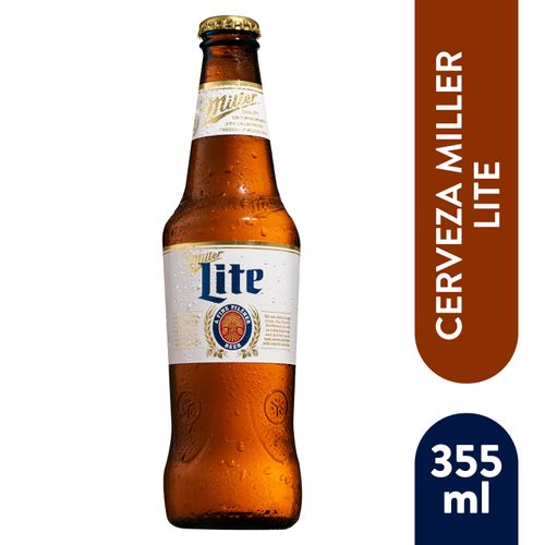 Cerveza Miller Lite De Botella - 330ml
