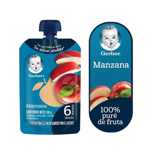 Colado Gerber De Manzana Pouch- 100gr