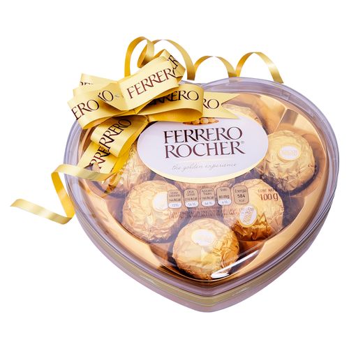Chocolate Ferrero Rocher Avellana Corazón 100g