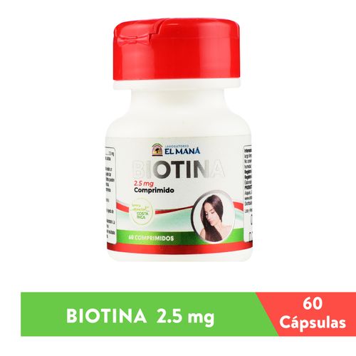 Biotina 2.5Mg El Mana