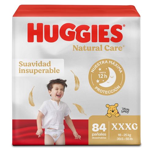 Pañales Huggies Natural Care Etapa 6/XXXG - 84 Unidades