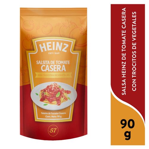 Salsita casera Heinz de tomate para pasta y pizza - 90 g