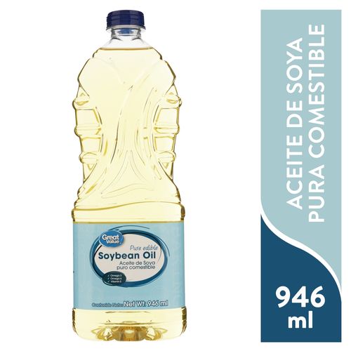 Aceite Great Value de soya - 946 ml