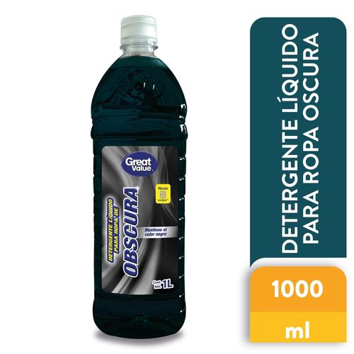 Detergente liquido Great Value para ropa oscura  -1000ml