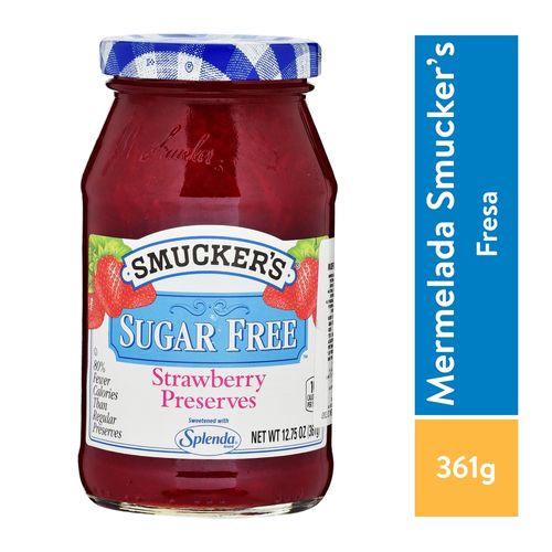 Mermelada De Fresa Smuckers Sin Azúcar - 361 g