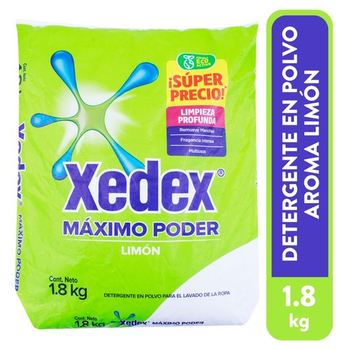 Detergente Xedex máximo poder limón - 1.8 kg