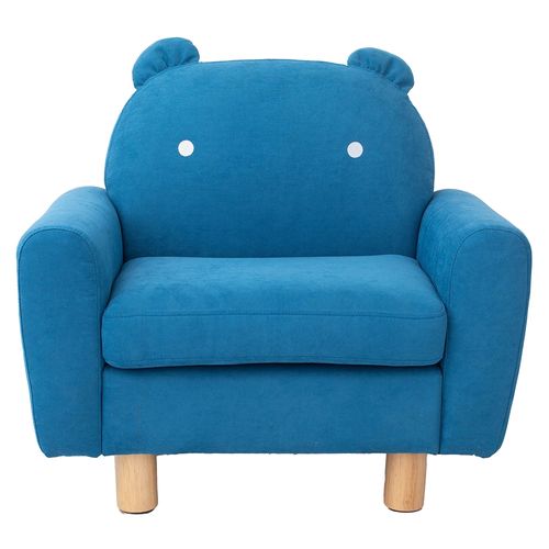 Sofá Mainstays infantil con forma de oso color azul